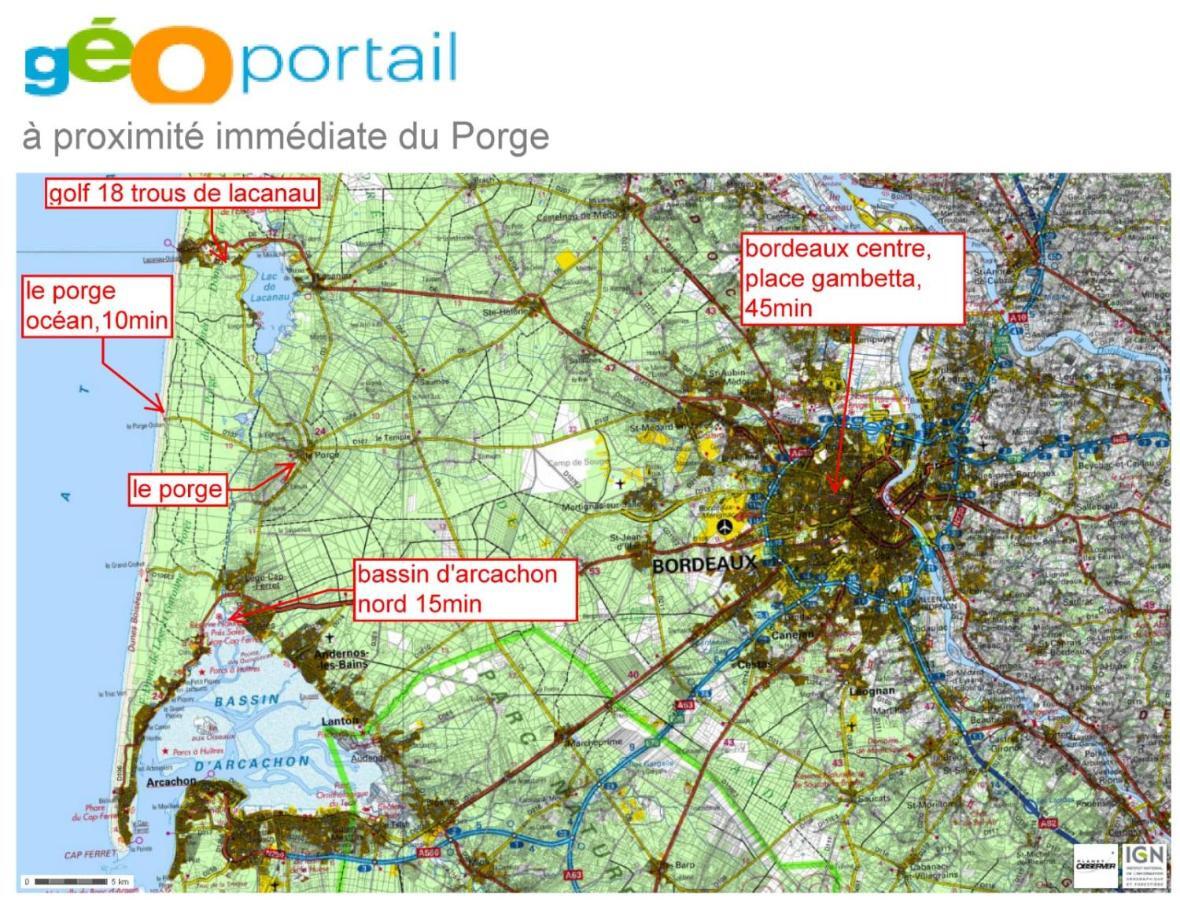 studio en plein centre ville à 8 minutes de l'océan Le Porge Esterno foto